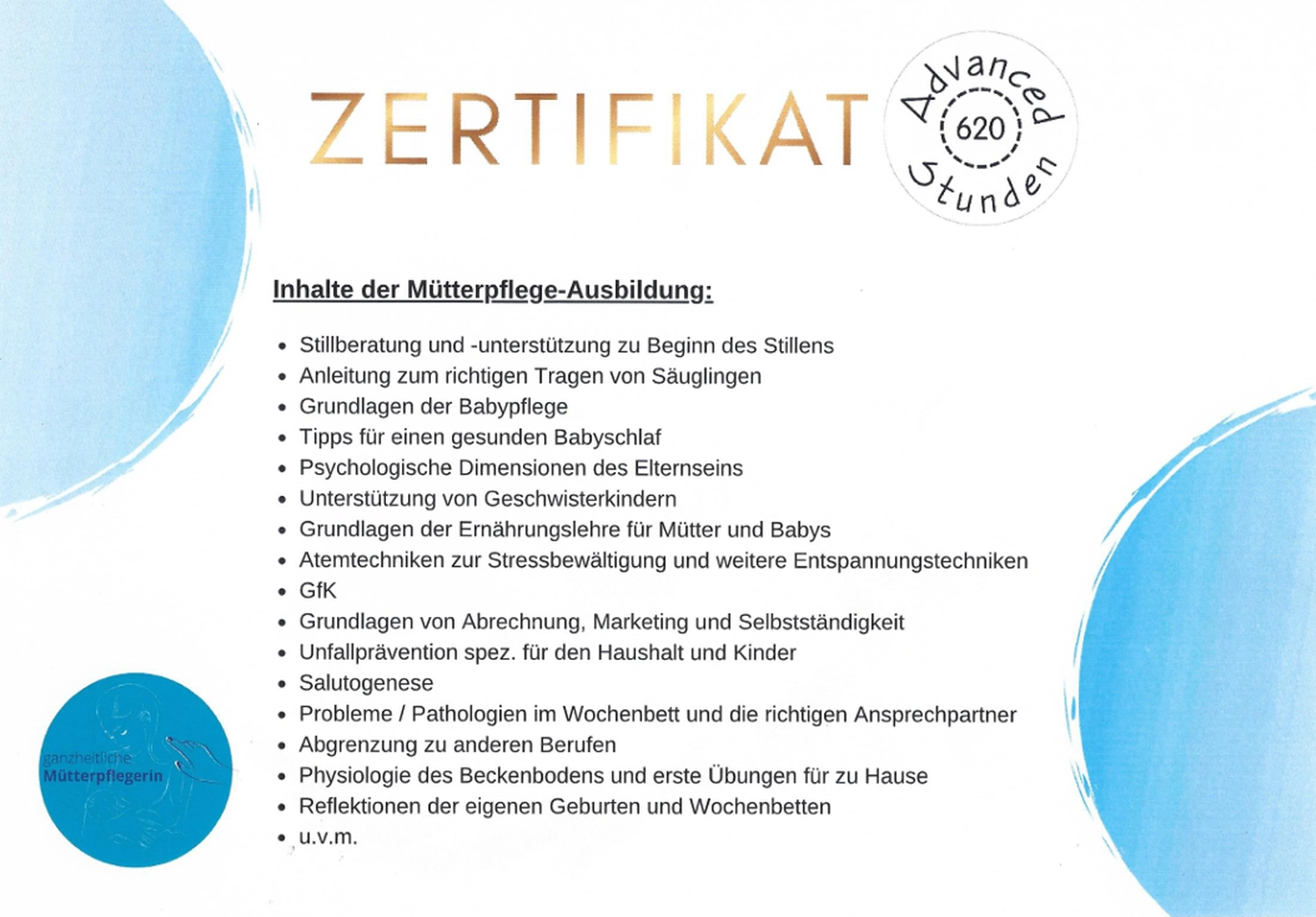 Aneliya Ayan Mother care — Mutterpflege — Bad Pyrmont — Arzttermin Begleitung